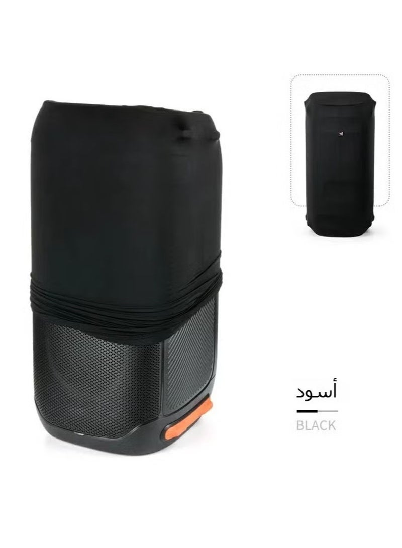 أبوستيم غطاء واقي من الغبار لمكبرات الصوت JBL Partybox 100/110/120 غطاء واقي من الغبار لمكبرات الصوت المحمولة لحفلات Lycra Stretch Fabric (أسود) - Image 5